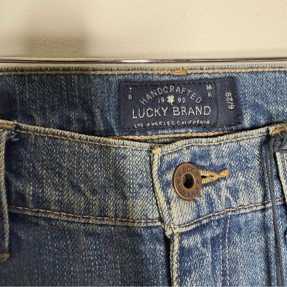 Lucky Brand Bridgett Skinny Blue Distressed Jeans Size 6 / 28 NwT - Picture 6 of 7